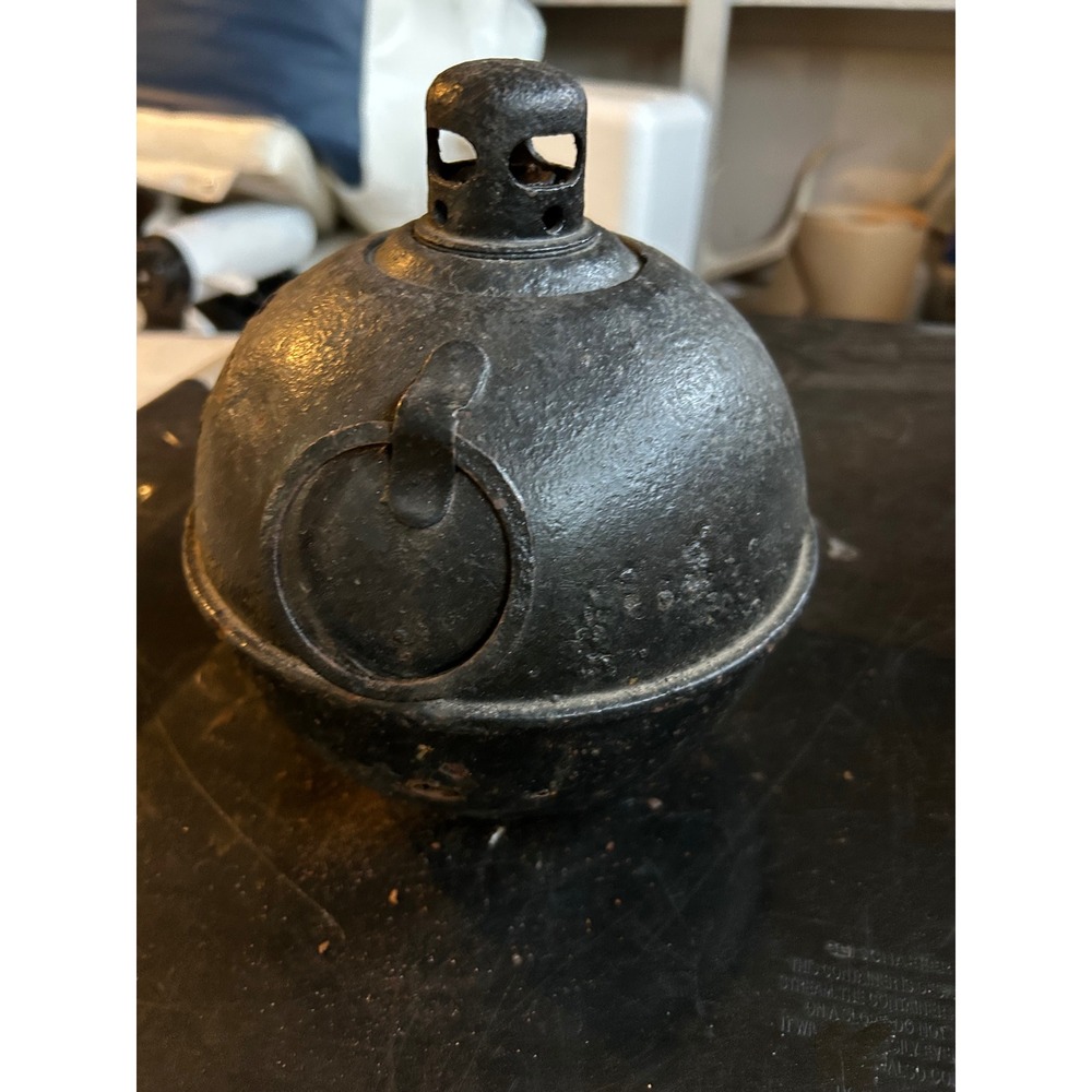 vintage "Toledo Torch" smudge pot, also known as a highway or railroad flare